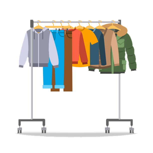 Portant de vêtements de toutes tailles